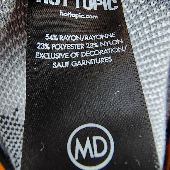 Disney Mickey & Friends Halloween Cardigan Sweater Pumpkin Button Black/Orange M - Picture 14 of 14